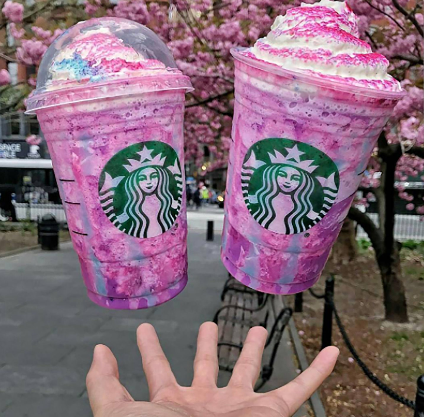 Floating Unicorn Frappuccinos from Starbucks