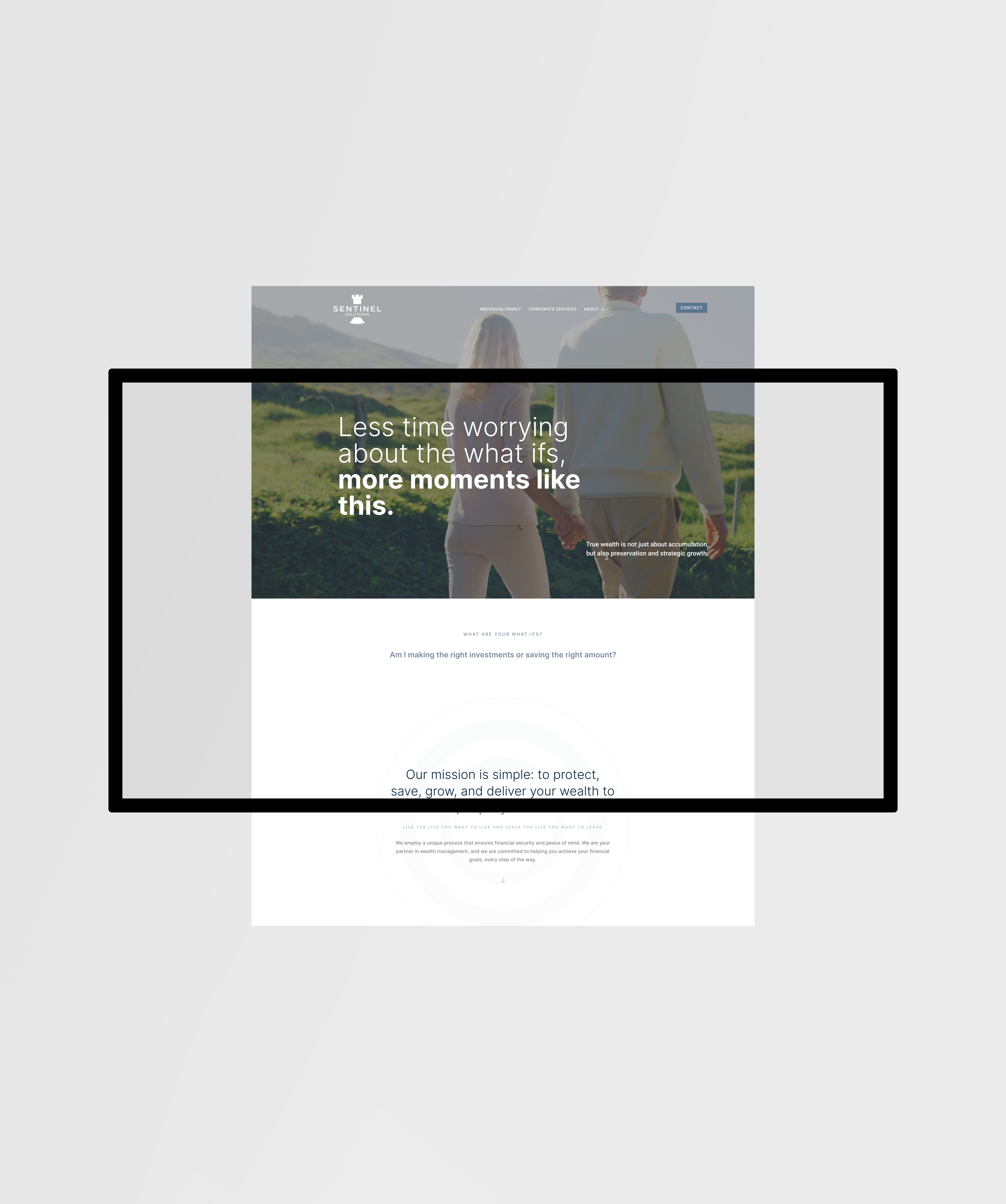 Website Mockup Sentinel