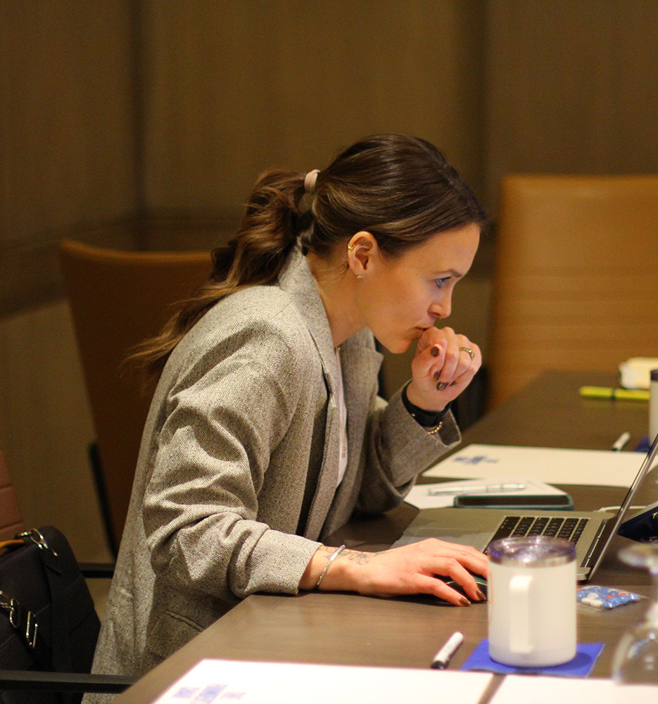 Kellie working