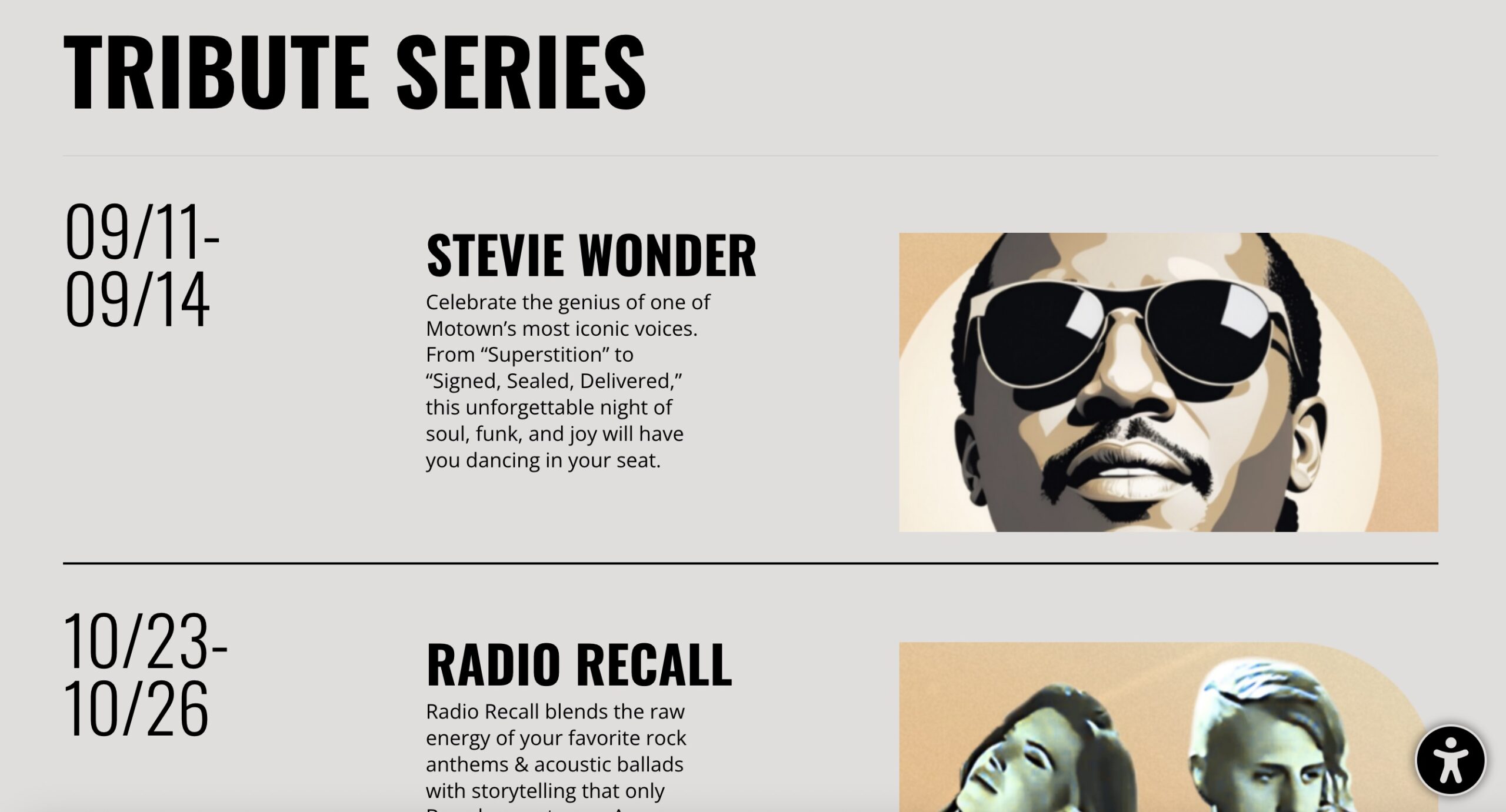 The Encore Musical Theatre Company Tribute Series 2025